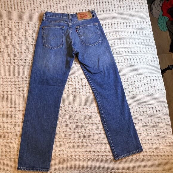 LEVI'S 501 RETRO ‘93 Style Blue Denim Jeans Size W28 L30 Women’s Men Button Fly - Picture 7 of 12